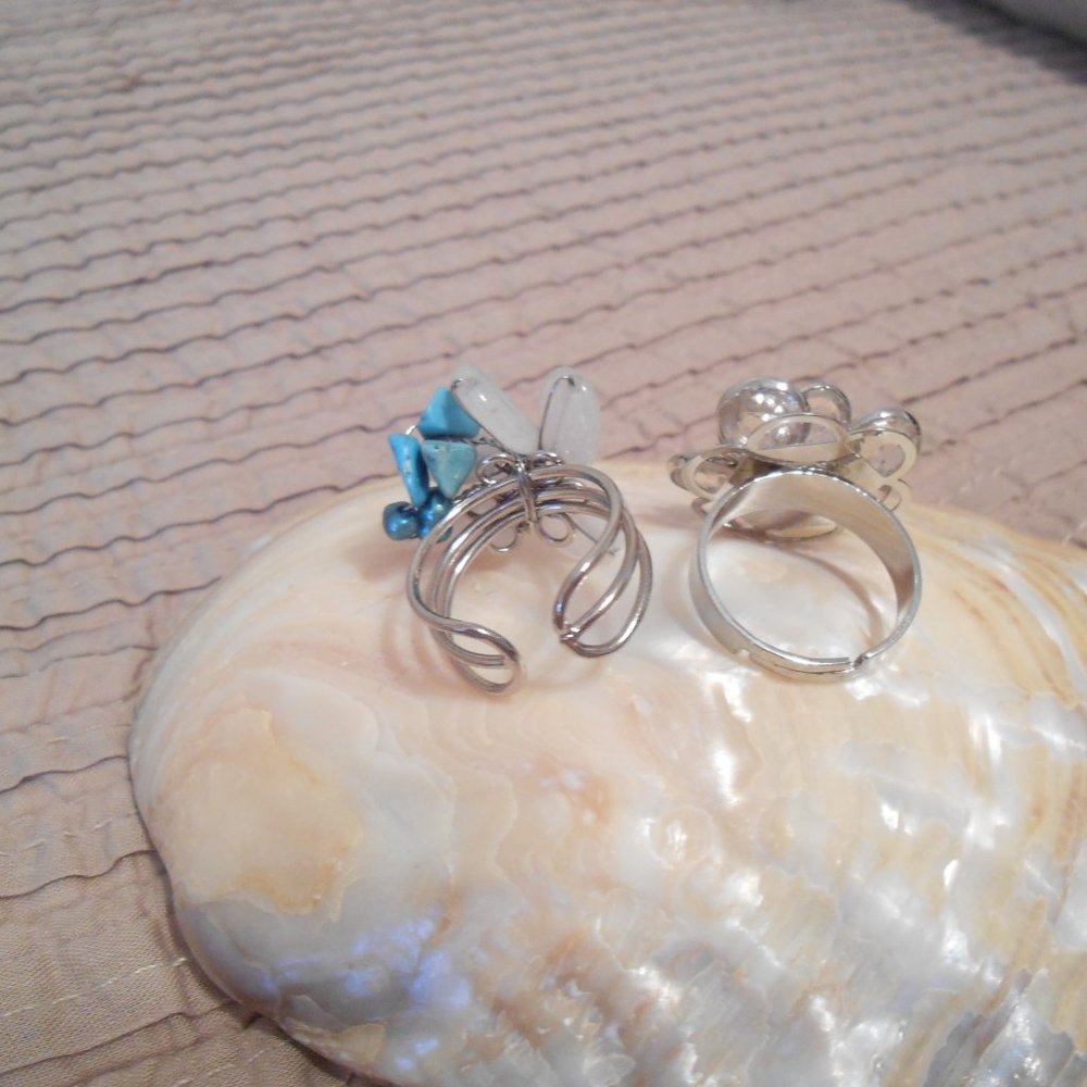 Pier 1 Flower Rings - Picture 7 of 7